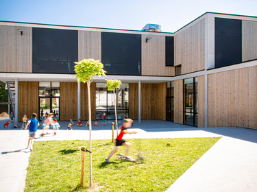 Nieuwe kleuterschool stedelijke basisschool Windekind in Denderwindeke